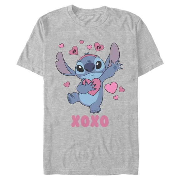 Mens Lilo & Stitch Heart Accessories Stitch T Shirt
