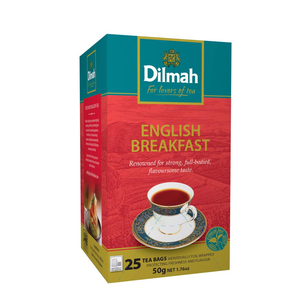Dilmah English Breakfast Tea 25 Tea Bags Net Wt 50 G.