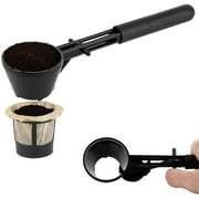 Brew Addicts Coffee Scoop for Keurig Reusable K Cups | Coffee Spoon for Other Single Serve Refillable Capsules Keurig Accessories | Black