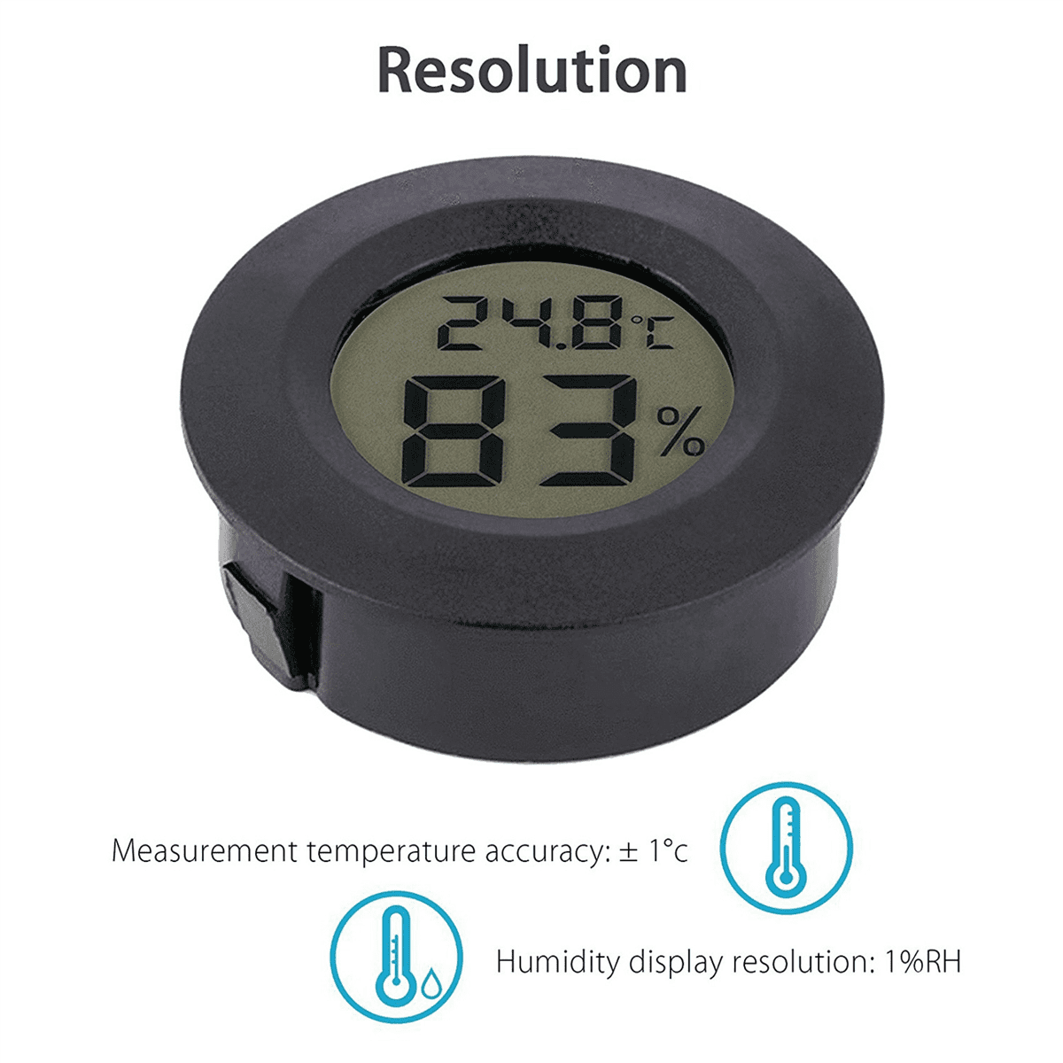 15-Pack Hygrometer Thermometer Digital LCD Monitor Humidity Meter Gauge for Humidifiers Dehumidifiers