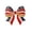 Bow, variant on 250Th Anniversary Patriotic Round Brooch, American Flag Enamel Rhinestone Pin, 4Th Of July Jewelry For Independence Day Celebrations & Holiday Events(Round-1Pcs)