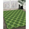 thumbnail image 3 of Ahgly Company Machine Washable Indoor Round Transitional Dark Forest Green Area Rugs, 6' Round, 3 of 7