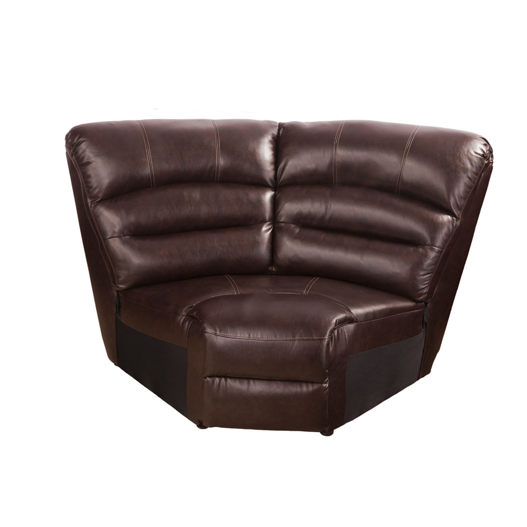 MAYEERTY 6-Seater Recliner Sofa Set - Breathing Leather with Reversible Coffee Table for Living Room & Home Theater