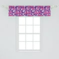 thumbnail image 2 of Ambesonne Billiards Valance Pack of 2, Pool 8 Balls Sports Theme, 54"X12", Magenta Purple and White, 2 of 4