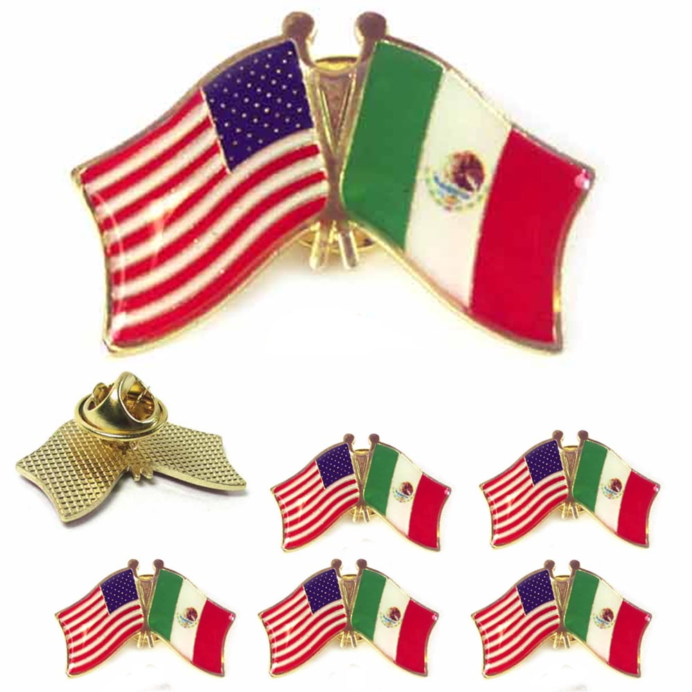 Wholesale Pack of 6 USA American New Mexico Friendship Flag Hat Cap lapel Pin 
