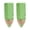 4, variant on 2 Piece Vibrant DIY Craft Beads 18mm Spacer For Bracelets Keychains Alloy Pencil Beads Artistic Jewelry Supplies