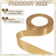 thumbnail image 7 of Satin Ribbon 1 Inch 24 Yards Solid Polyester Satin Ribbons for Gift Wrapping Wedding Party Decoration Flower Bouquet Crafts Christmas, Khaki, 7 of 7