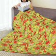 thumbnail image 6 of Fuzoiu Crab Lobster Print Ultra-Soft Micro Fleece Blanket,All Seasons Flannel Throw, Lightweight Blanket for Bed, Sofa, Couch, Movie Night, Camping, and Travel-60"x50", 6 of 7