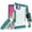 White/Turquoise, variant on Case with Clip for iPhone 11, Tri-Shield [Military Grade] Rugged Cover with Metal Kickstand [Includes Wrist Strap Lanyard + Belt Hip Holster] for Apple iPhone 11 (2019, 6.1" Model)
