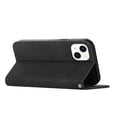 thumbnail image 5 of Wallet Case for iPhone 14, Skin-Feeling Strong Magnetic Premium PU Leather Flip Folio Cover with Credit Card Slots Holder Kickstand Shockproof Case for iPhone 14,Black, 5 of 9