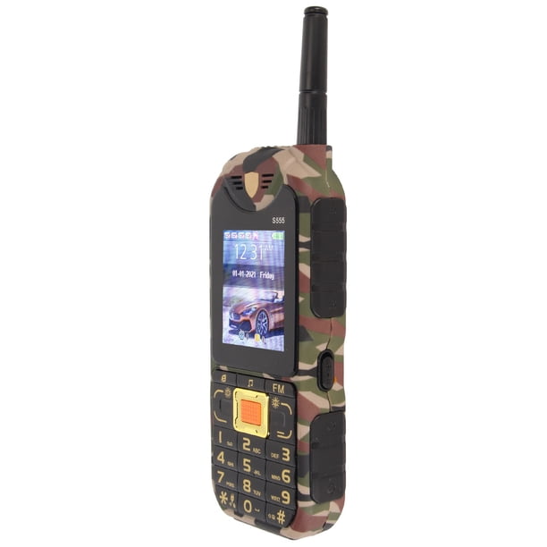 Teléfono S555 2G desbloqueado para personas mayores, con botones grandes, 2,2 pulgadas, teléfono básico para personas mayores, gran volumen, 4 tarjetas, 4 modos de espera, 4800 mAh, 100-240 V