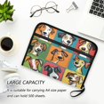 thumbnail image 6 of 13 Individual Pockets Organ Folder Waterproof A4 Size File Folder Home Work Office Categorized Storage File Manager Digital Sketch Cartoon Dogs, 6 of 7