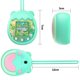 thumbnail image 3 of Funda de silicona para máquina de mascotas E con forma de animal de dibujos animados para Tamagotchi Pix (verde), 3 of 4