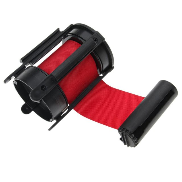 maskred Versatile Retractable Stanchion Queue Barrier for Effective Crowd Management Red 3meters 1Set
