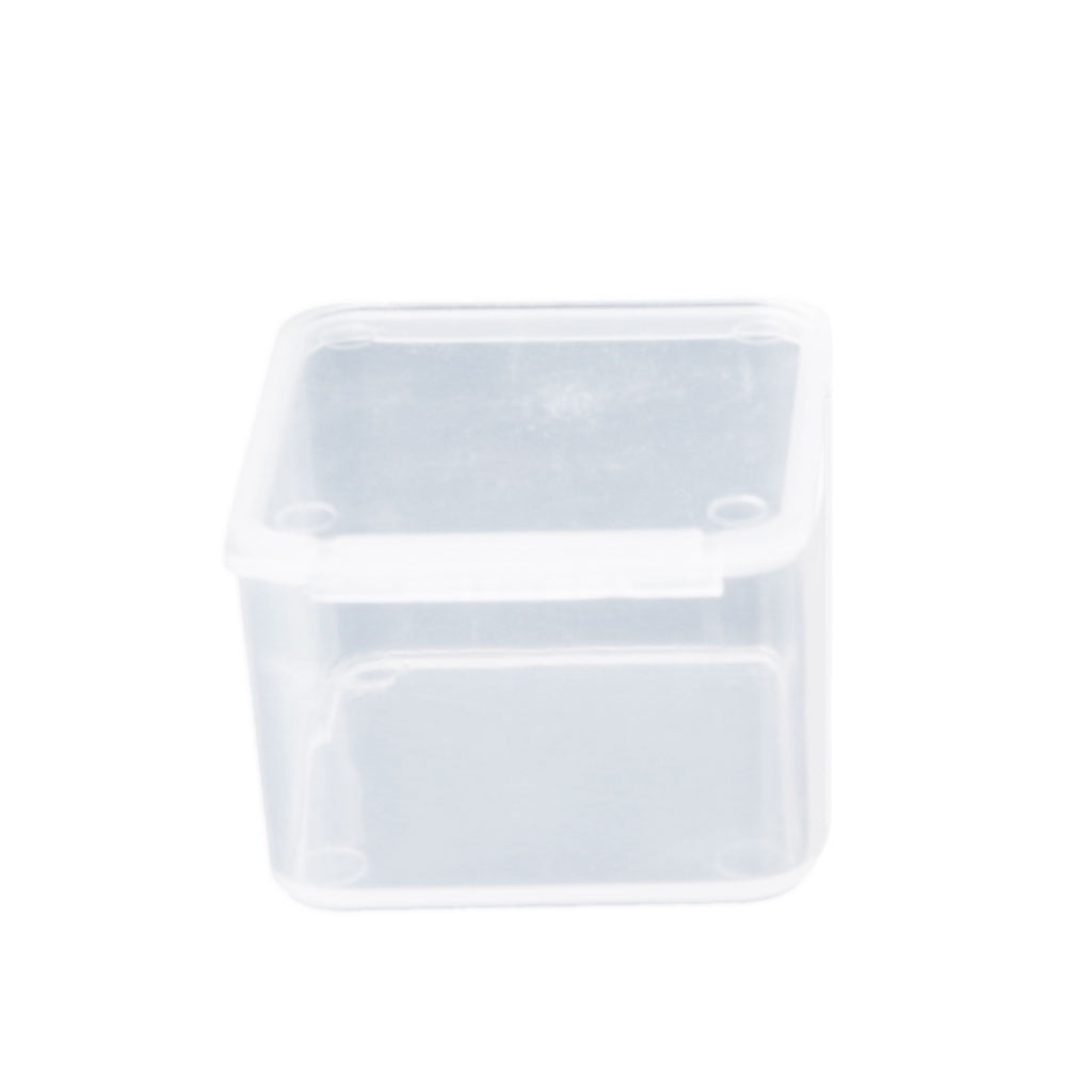 Transparent Square Plastic Jewelry Storage Boxes Beads Crafts Case Containers 