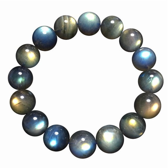 5A Labradorite Crystal Bracelet Natural Stone Beads, Healing & Protective Energy for Spiritual Practices & Everyday Wear