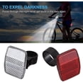 thumbnail image 2 of Reflectores de bicicleta TUNC Sencillez Luz trasera delantera blanco rojo 1 Uds, 2 of 5