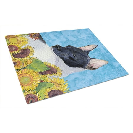 

Caroline s Treasures Rat Terrier Glass Cutting Board Large