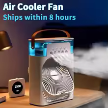 thumbnail image 1 of Nuevo ventilador 3 en 1, aire acondicionado, Mini enfriador de aire para el hogar, luz LED nocturna, humidificador portátil, ventilador de ajuste de aire, ventilador para oficina y hogar, 1 of 4