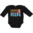thumbnail image 3 of Inktastic Hanging with My Peeps Boys or Girls Long Sleeve Baby Bodysuit, 3 of 5
