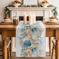 thumbnail image 2 of Table Runner - 120 Inch Long, Vintage Beach Coastal Kitchen Dining Table Runner Dresser Scarves, Nautical Shell Starfish Coral Summer Farmhouse Decor for Coffee Tables Wedding Party Banquet, 2 of 8