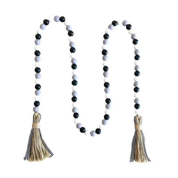 Vikakiooze Home Decor Wooden Beads Bulk Heart Wooden Beads Valentine's Day Craft Supplies Wooden Beads Tassel For Making Garlands Valentine's Day