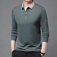 thumbnail image 2 of JAJAHO Men's Long Sleeve Polo Shirts Regular Fit Moisture Wicking Golf Polos Business Formal Wear Soft Tops, 2 of 5