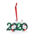 thumbnail image 2 of Fiudx Adorno Familiar Personalizado, Decoración Navideña Personalizable, Regalo Festivo, Duradero y Ligero, Adorno para Árbol de Navidad 2020, Disponible para Familias de 2 a 5, 4 X 4 Pulgadas, 2 of 3