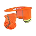 thumbnail image 4 of Visera para casco de seguridad, ala completa, portátil, ligera, para sitios de construcción, protección solar, visera para casco de seguridad, visera Amarillo con escudo, 4 of 8