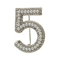 thumbnail image 2 of Broche de Joyería Zulema Crystal Rhinestone Pearl Número 5 para mujer, 2 of 7