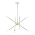 thumbnail image 6 of 46774-03 Livex Lighting Soho - 8 Light Chandelier In Transitional Style-22.5 Inches Tall and 19.5 Inches Wide-White Finish    -Traditional, 6 of 9
