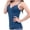 Blue, variant on Built in Bra Tank Tops for Women Summer Casual Slim Fitted Deep V Neck Sleeveless Undershirts Solid Color Basic Tees