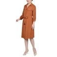 thumbnail image 2 of NY Collection Missy Long Roll Tab Sleeve Shirtdress, 2 of 4