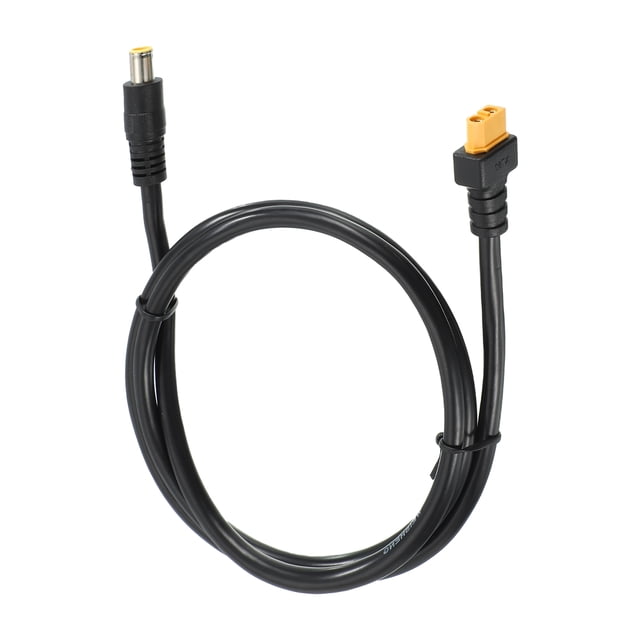 Cable adaptador de conector XT60 a DC de Uxcell, cable de energía de 14AWG de 2 pies de XT60 hembra a DC7909 hembra para estación de energía portátil, paneles solares
