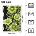 thumbnail image 2 of FORMRS 1-Subject Spiral Notebook 8" x 5" College Ruled 60 Refillable Sheet A5 Hard Cover, 2 Pack, Green Flowers, 2 of 7