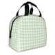 thumbnail image 2 of Disketp Green Checkboard Bolsa Térmica para Almuerzo para Hombre y Mujer, Ideal para Trabajo, Senderismo y Picnic, 2 of 8