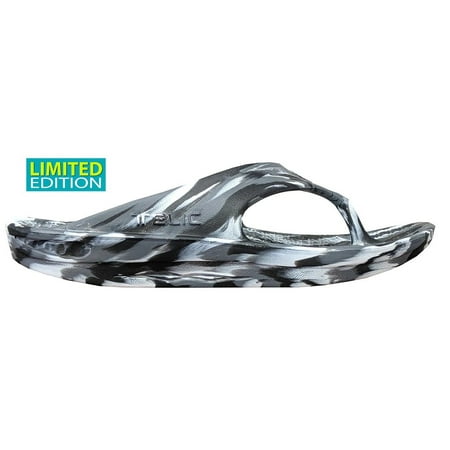 

TELIC Recovery Comfort Flip Flop Lightweight Waterproof Sandal in Smoke Gray - W(13)/M12)