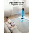 thumbnail image 2 of Dreo Tower Fan for Bedroom, Upgrated DC 9 Speeds Utral-Quiet Floor Fan, 90° Oscillating Fans for Indoors with 26ft/s Velocity, 12H Timer, Standing Fans, Bladeless Fan Powerful for Home Office Room, 2 of 6