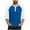 Blue, variant on FAIWAD Men Shirts Casual Dressy Button Up 3/4 Sleeve Slim Stretch T-Shirts Sport Athletic Tops