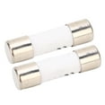 2024 2Pcs Solar PV Fuse Short Circuit Protection Porcelain Tube Quartz
