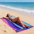thumbnail image 5 of Oversized Terry Beach Towel 36 x 72 in Soft Extra Large Big Pool Swim Towels Clearance Big Travel Blanket Cruise Vacation Accessories Essentials Lounge Chair Cover Boho, 5 of 6