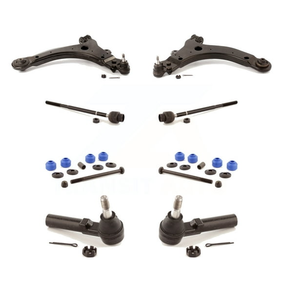 Front Suspension Control Arm And Ball Joint Tie Rod End Link Kit (8Pc) For Chevrolet Impala Buick Century Pontiac Grand Prix LaCrosse Monte Carlo Limited Regal Oldsmobile Intrigue Allure KTR-100445