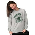 thumbnail image 4 of Thunderstruck Funny Bowling Novelty Unisex Plus Fleece Graphic Sweatshirt Brisco Brands 4X, 4 of 5