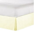 thumbnail image 2 of The Great American Store Easy Fit Pleated Style Bed Skirt / Dust Ruffle with 17 Inch Tailored Drop (Short Queen Size, Solid Ivory) 600 Thread Count 100% Cotton - Covers Bed Legs and Frame, 2 of 4