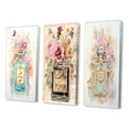 thumbnail image 3 of Designart "Vintage Floral Perfume Bottle in Pastel I" Perfumes Wall Art Set Of 3 - Glam Blue Gallery Wall Set For Home Decor, 3 of 6