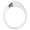 thumbnail image 4 of Solitaire Engagement Ring for Women - 1ct Simulated Emerald in 14K White Gold Promise Ring, 4 of 6