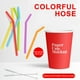 thumbnail image 4 of Soft Multipurpose Silicones Straws 6-piece Set Creatives Sustainable Juices Milk Colorful Curved Tube Deals Of The Day Clearance, 4 of 8