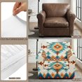 thumbnail image 6 of Chririnla 2 Piece Sofa Covers for Living Room Armchair Slipcover with Washable for Pets, Aztec Geometric Pattern Armchair Covers Set, 6 of 8