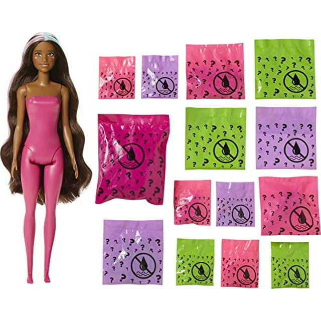 Barbie Color Revele Peel Unicorn Fashion Revel Doll Set con 25 sorpresas, incluyendo Peel Barbie Barbie