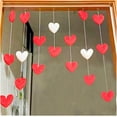 thumbnail image 6 of Beaded Curtain Girls' Pink Heart Shaped Curtain Living Room Decor Tassel Curtain Divider String Girl Room Sweet Beaded Window Valance(Color-04), 6 of 6